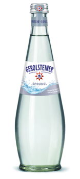 Gerolsteiner Sprudel in der 0,5 Gourmet-Glasflasche