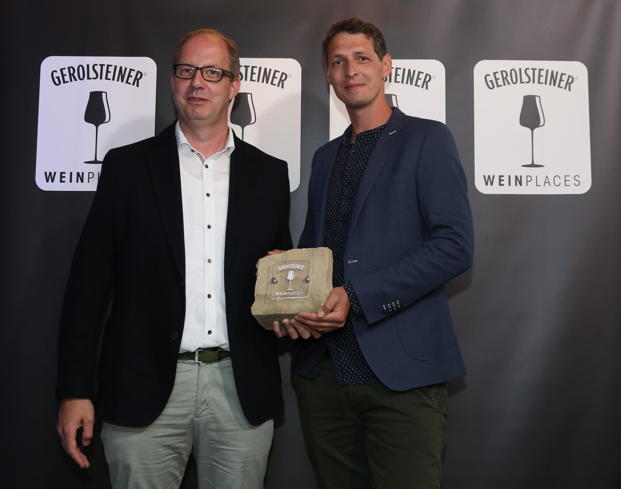 Torsten General und Christoph Keller bei der WeinPlaces-Verleihung 2022