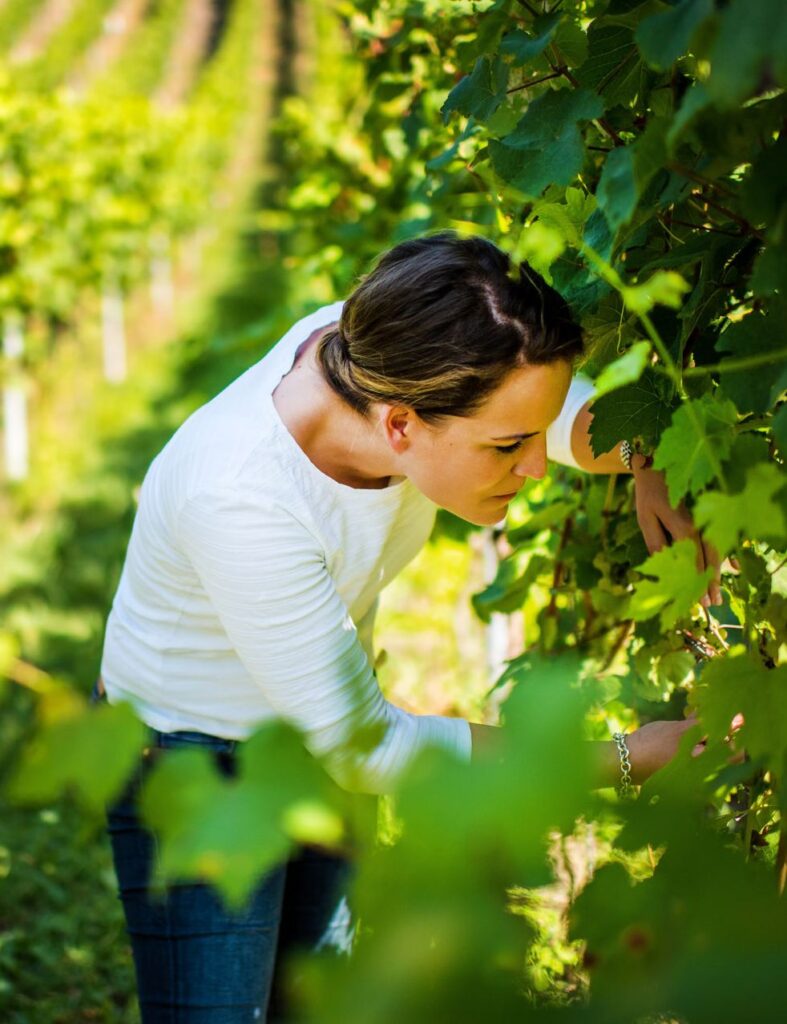 Catherina Grans am Weingut