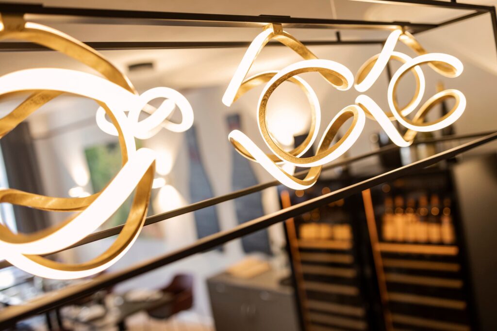Heines Wine & Dine Lampe im Innenraum